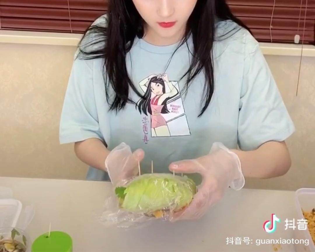 关晓彤版抖音同款蔬菜三明治低脂减肥健身瘦身餐早餐午餐晚餐（搬运）的做法 步骤13