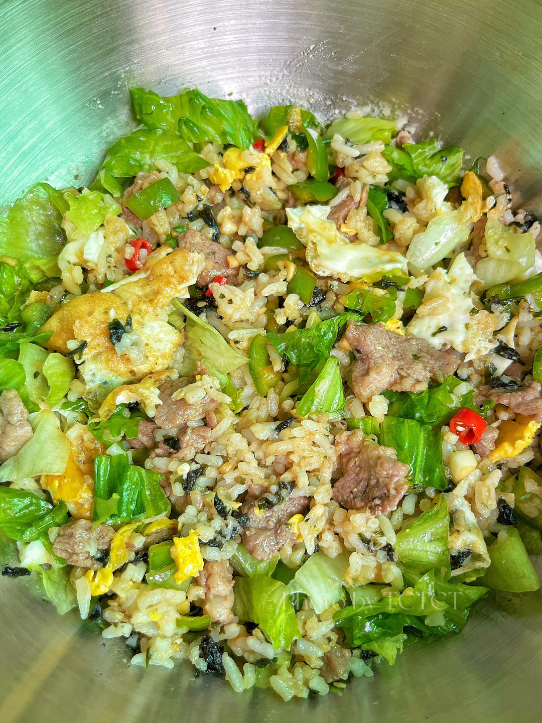 减脂也可以吃的生菜牛肉拌饭🥬🥩🍚吃饱还能瘦的做法 步骤9