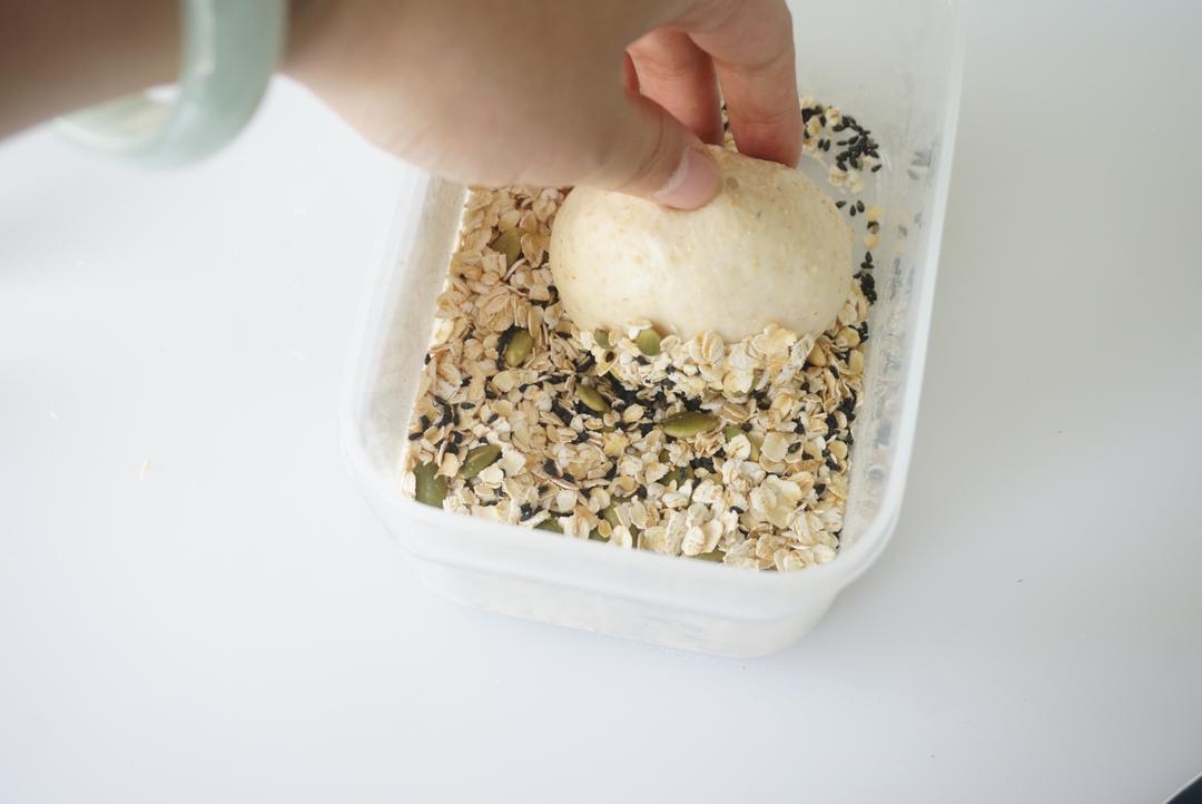 🍔低卡全麦汉堡胚｜低糖低油｜超柔软｜一次发酵｜省时省力的做法 步骤10