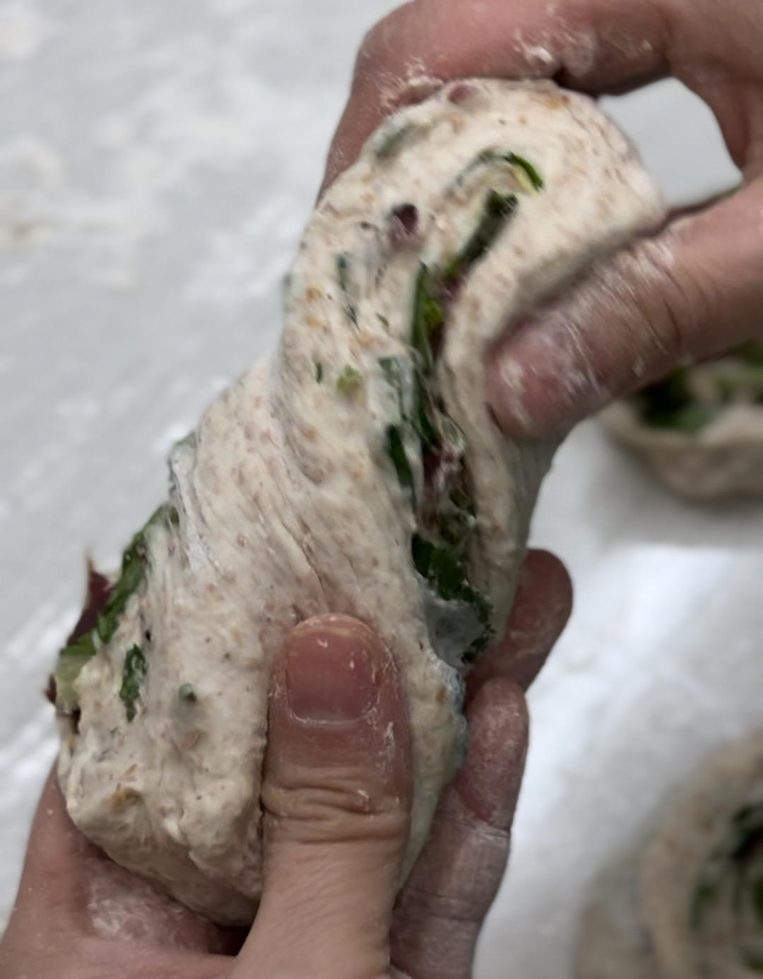 料多多 少油无糖 牛肉香菜恰巴塔 减肥主食的做法 步骤11