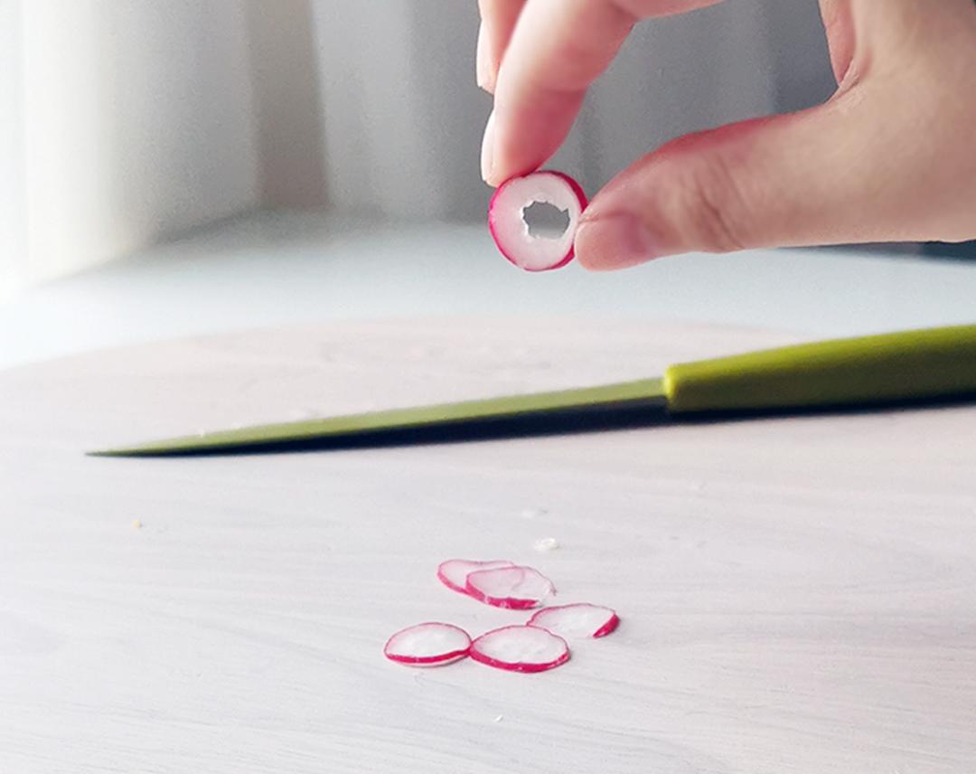 春日浪漫～花束沙拉·果蔬肉｜低卡低脂滋味足｜附4种花型做法的做法 步骤2