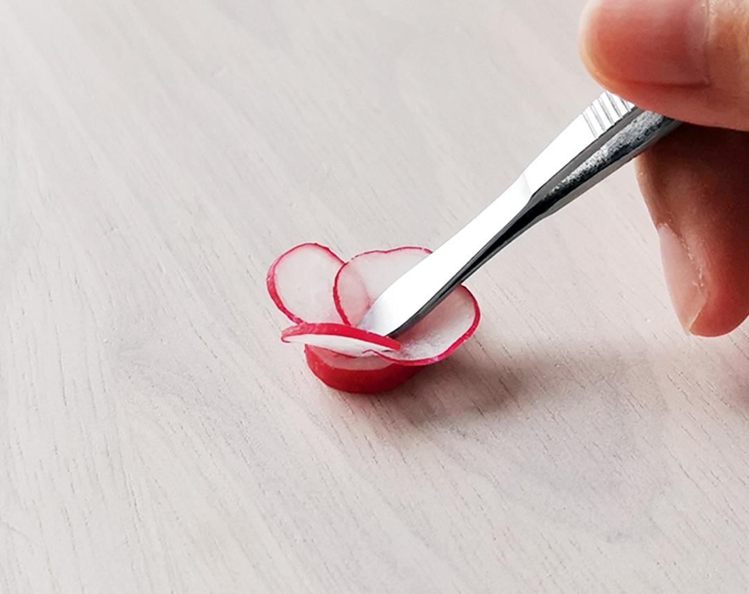 春日浪漫～花束沙拉·果蔬肉｜低卡低脂滋味足｜附4种花型做法的做法 步骤4