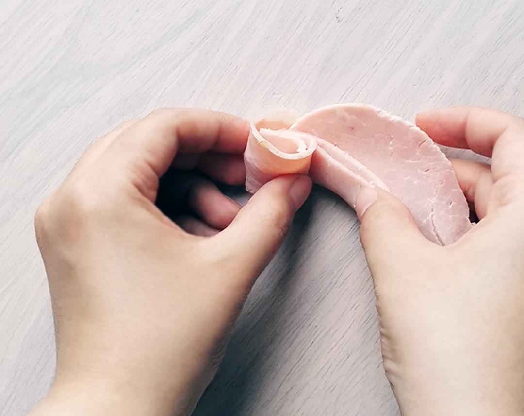 春日浪漫～花束沙拉·果蔬肉｜低卡低脂滋味足｜附4种花型做法的做法 步骤14