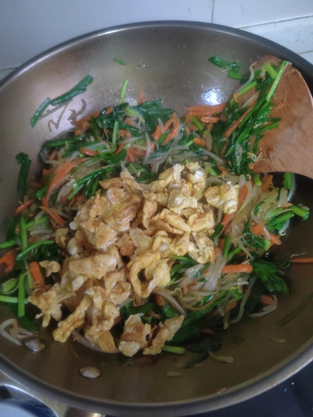 减肥菜炒合菜的做法 步骤9