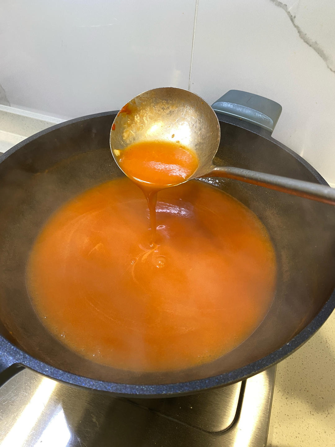 「减脂餐」咔咔掉秤的特浓番茄汤煮白菜！的做法 步骤7