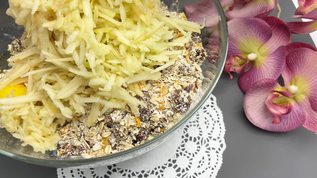 【健康减肥甜点】无糖苹果饼干的做法 步骤9