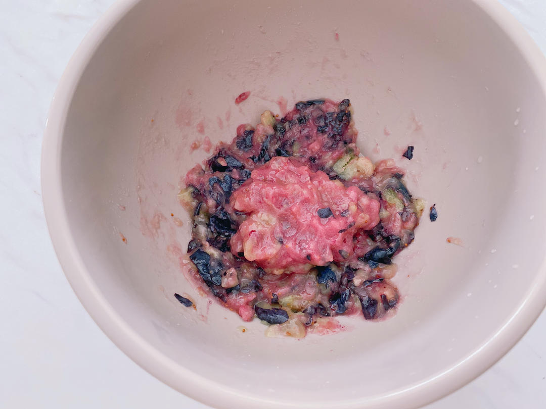 🫐Whole wheat blueberry bagel 🥯全麦蓝莓奶酪贝果🥯低脂低卡🫐减肥减脂早餐面包的做法 步骤3