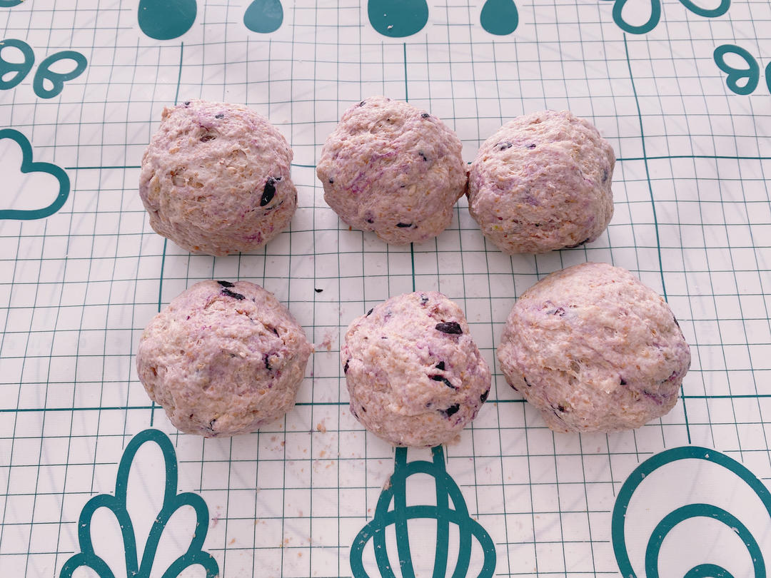 🫐Whole wheat blueberry bagel 🥯全麦蓝莓奶酪贝果🥯低脂低卡🫐减肥减脂早餐面包的做法 步骤9