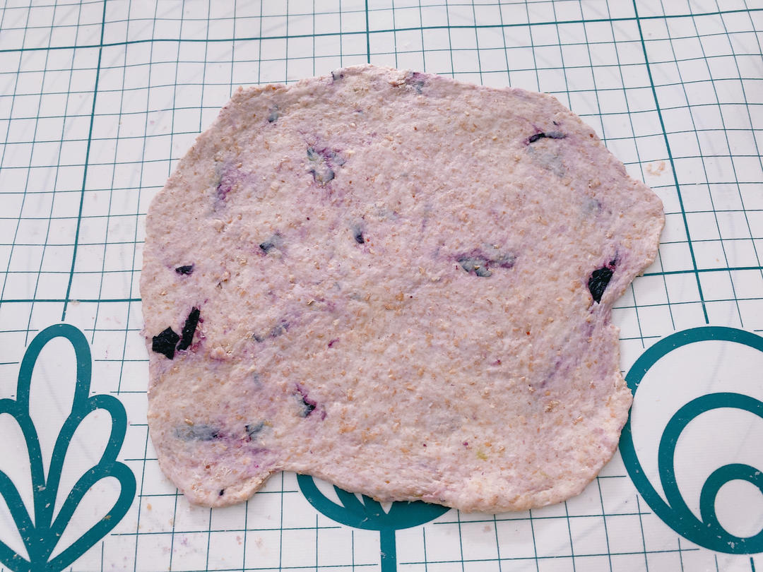 🫐Whole wheat blueberry bagel 🥯全麦蓝莓奶酪贝果🥯低脂低卡🫐减肥减脂早餐面包的做法 步骤10