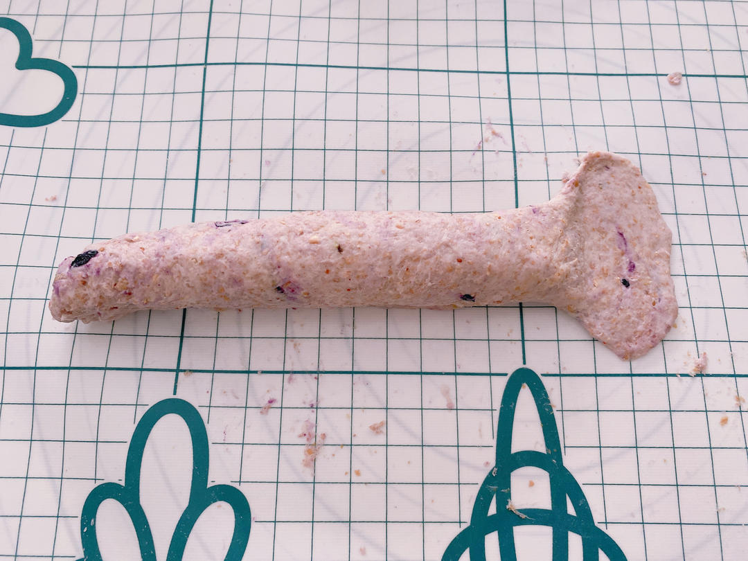 🫐Whole wheat blueberry bagel 🥯全麦蓝莓奶酪贝果🥯低脂低卡🫐减肥减脂早餐面包的做法 步骤13