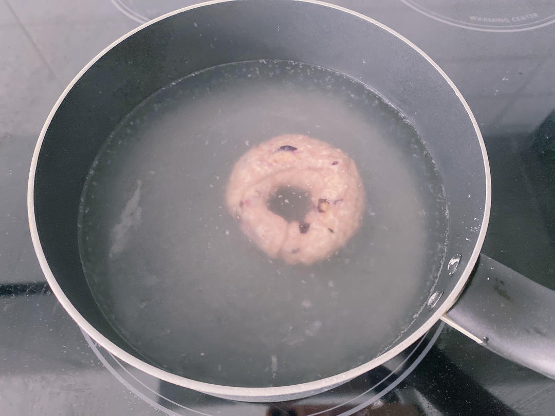 🫐Whole wheat blueberry bagel 🥯全麦蓝莓奶酪贝果🥯低脂低卡🫐减肥减脂早餐面包的做法 步骤18