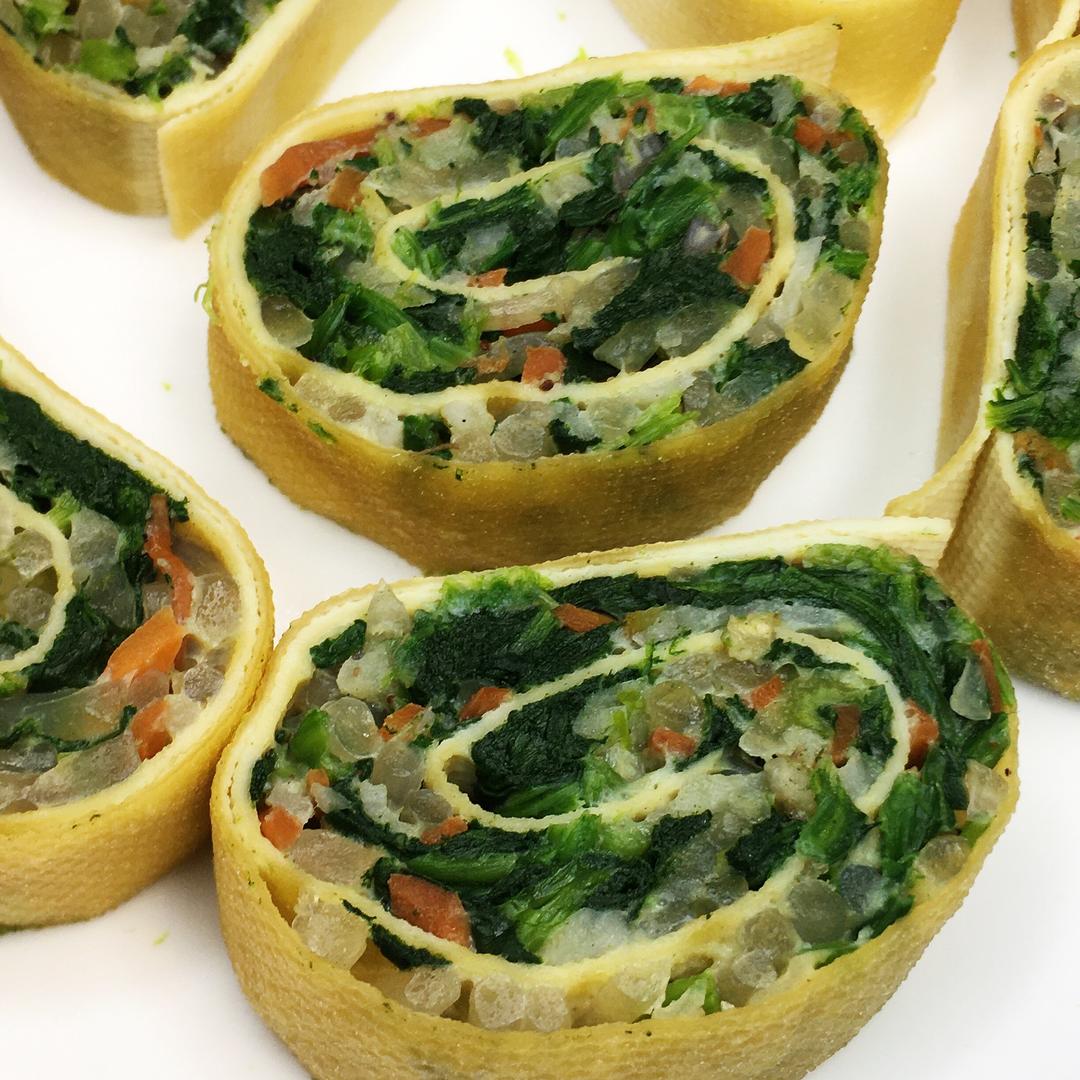 网红明星减肥餐～豆皮蔬菜卷的做法 步骤12