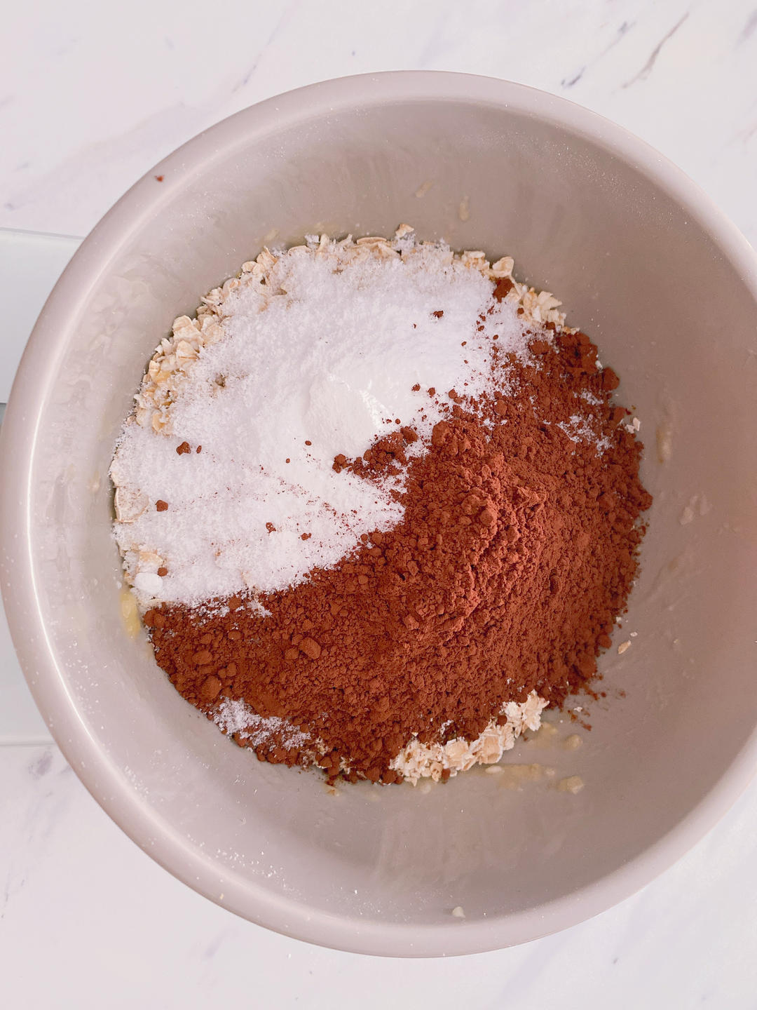 全麦燕麦黑巧流心爆浆蛋糕 无油无糖 低脂低卡甜品蛋糕🍰减肥党解馋神器的做法 步骤5