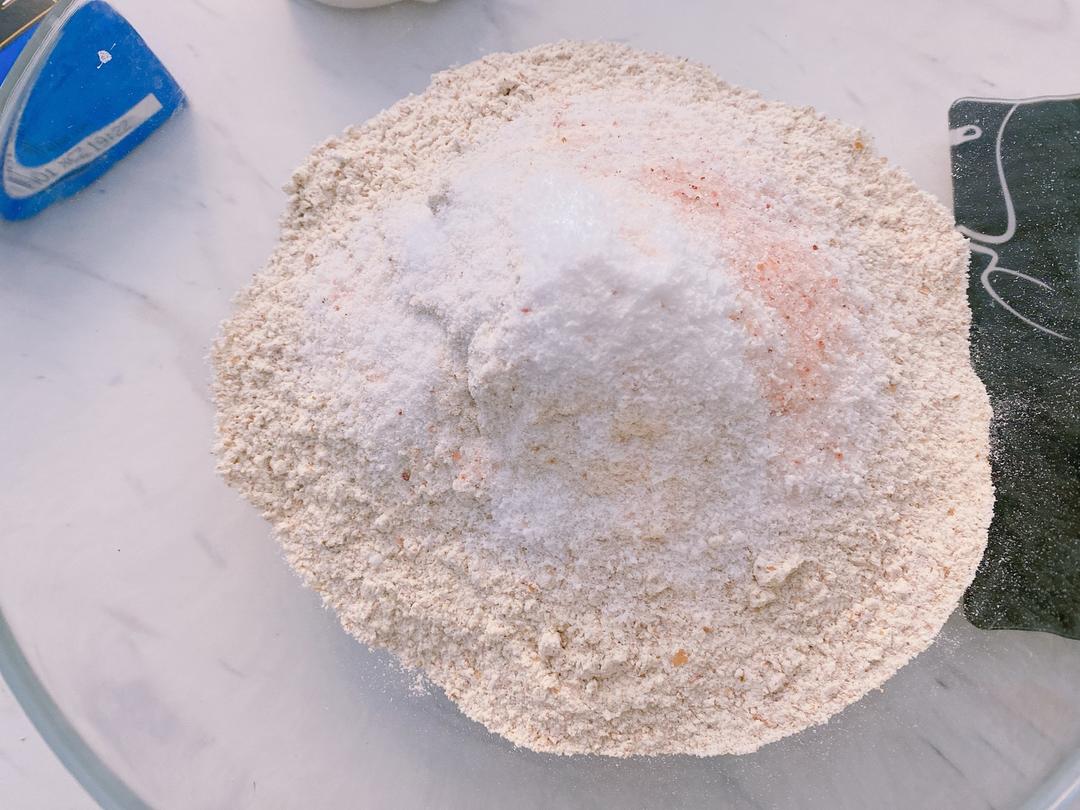 全麦圣诞🎄雪花❄️面包 无糖低卡低脂 减肥减脂圣诞🎅甜品的做法 步骤1