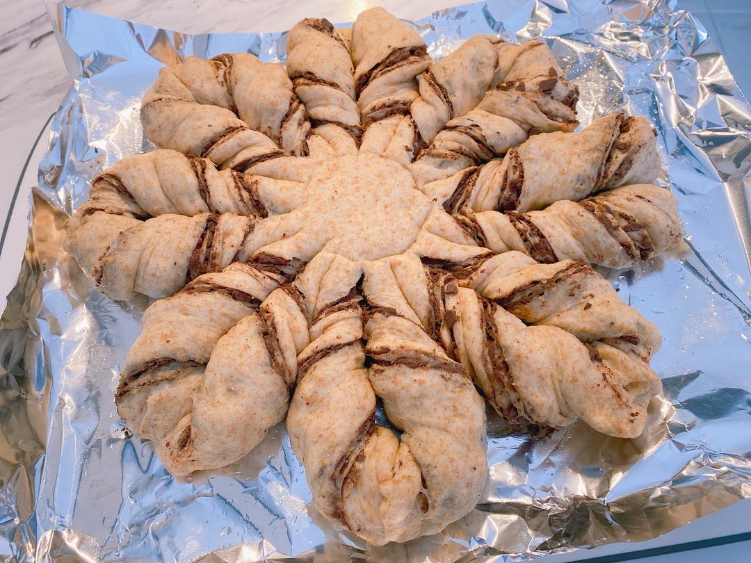 全麦圣诞🎄雪花❄️面包 无糖低卡低脂 减肥减脂圣诞🎅甜品的做法 步骤18