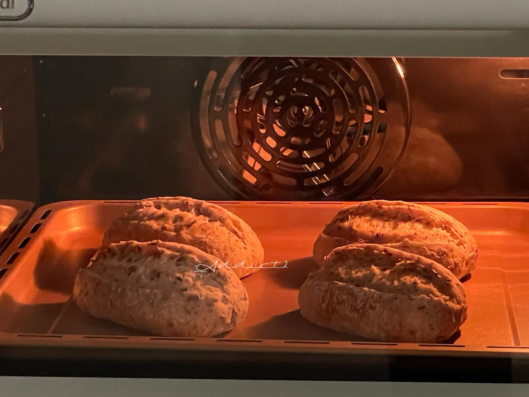 瘦身减脂丨亚麻籽奇亚籽小欧包丨下班回家做的快手欧包的做法 步骤17