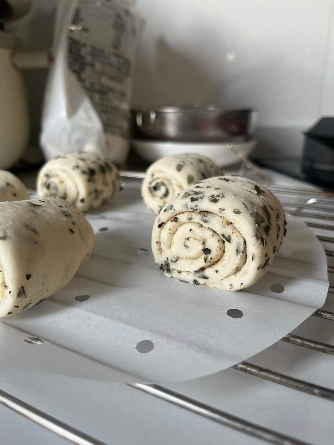 减脂减肥荞麦鸡肉包的做法 步骤7