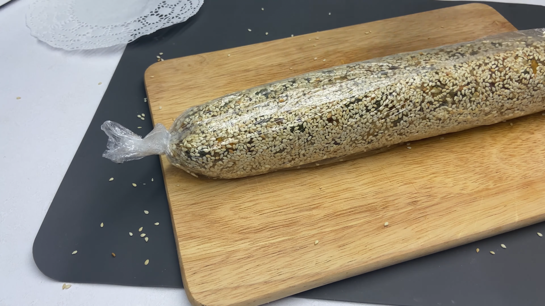 【健康减肥甜点】甜甜的“香肠”能量棒的做法 步骤14