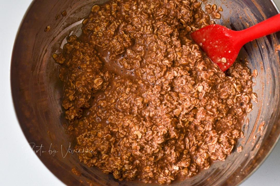 帕梅拉减脂❗️甜品🍰可可燕麦黑巧香蕉磅蛋糕的做法 步骤3