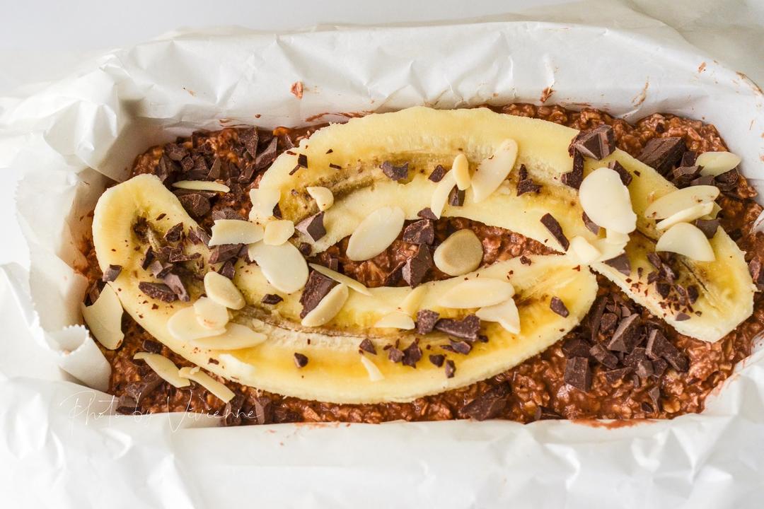 帕梅拉减脂❗️甜品🍰可可燕麦黑巧香蕉磅蛋糕的做法 步骤5