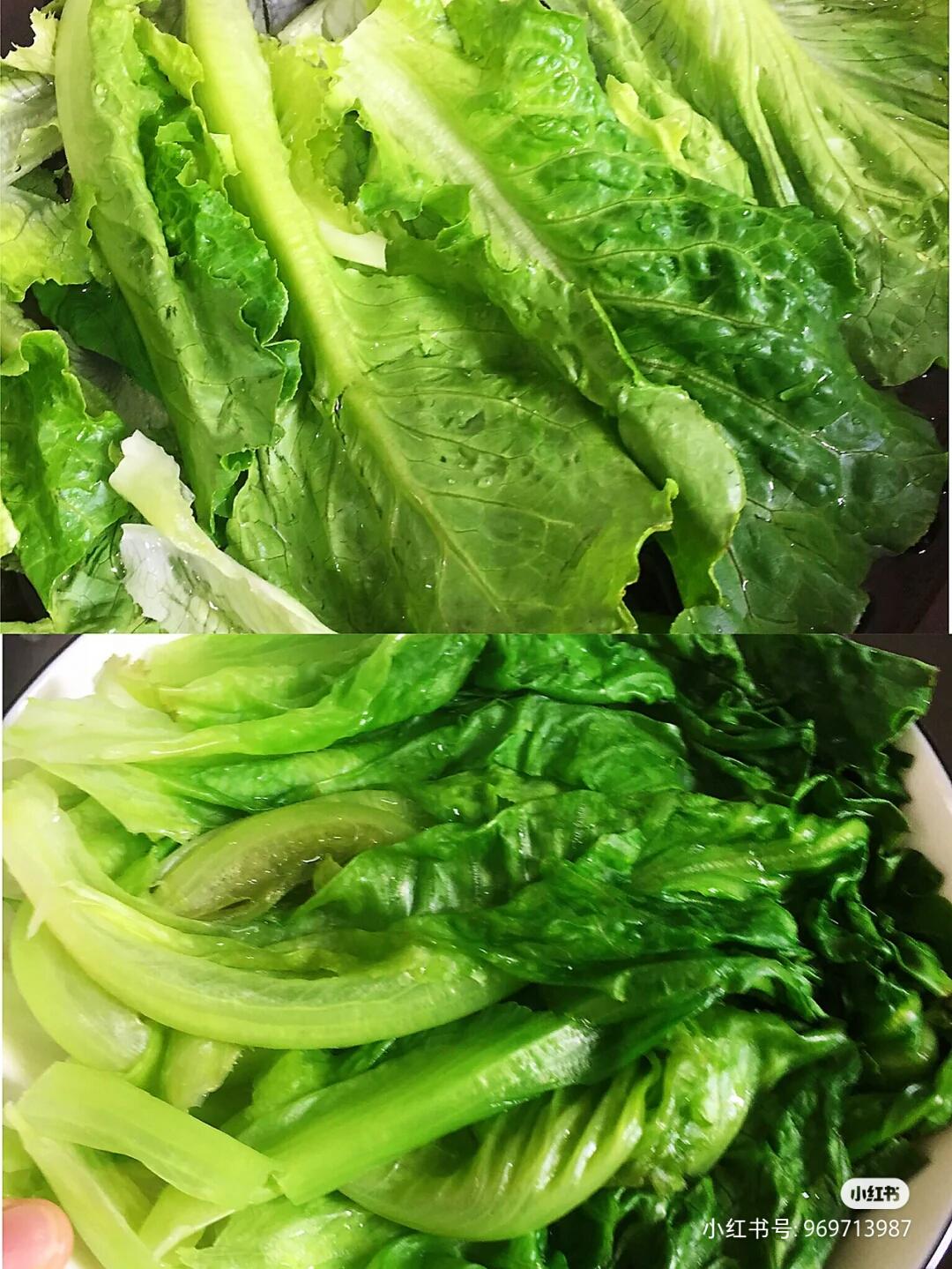 5分钟搞定爆好吃耗油生菜，减肥餐必备菜谱的做法 步骤1