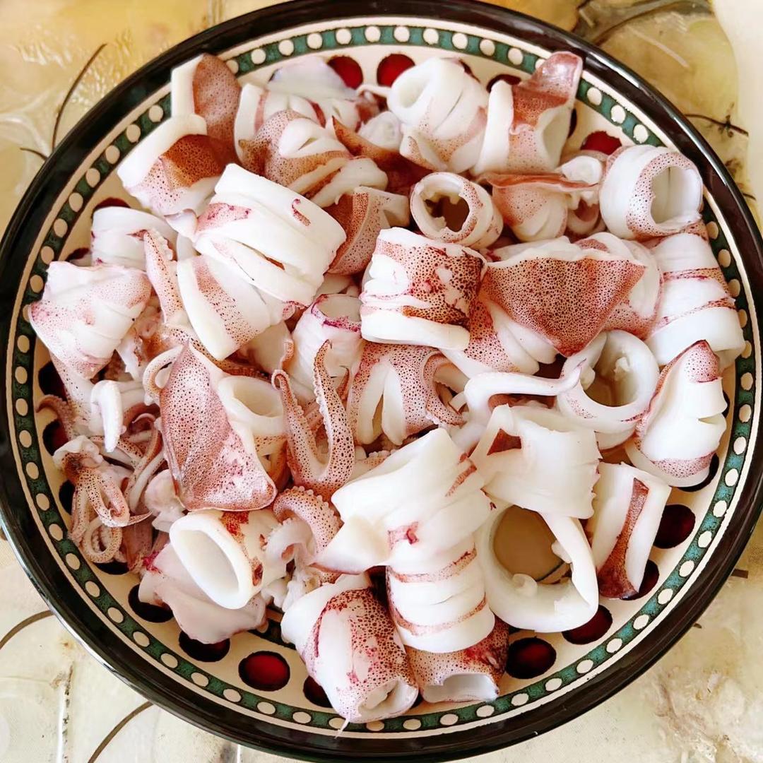 茭白水晶鱿鱼(瘦身减脂)的做法 步骤4