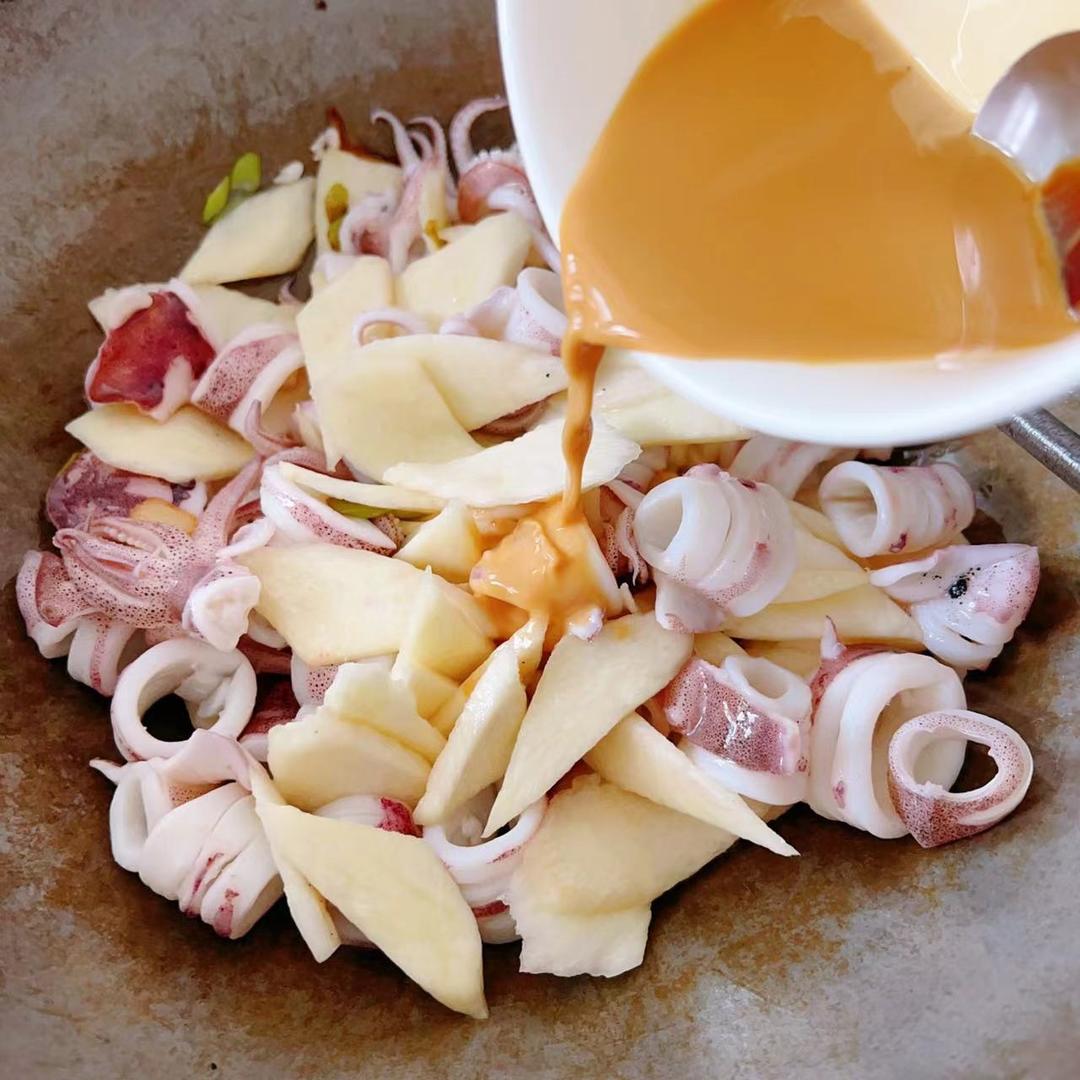 茭白水晶鱿鱼(瘦身减脂)的做法 步骤9