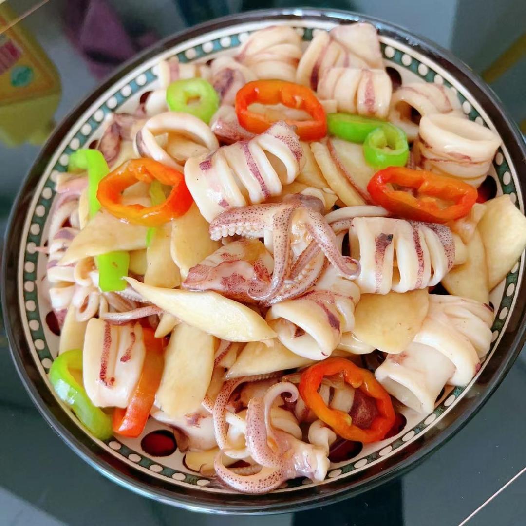 茭白水晶鱿鱼(瘦身减脂)的做法 步骤11