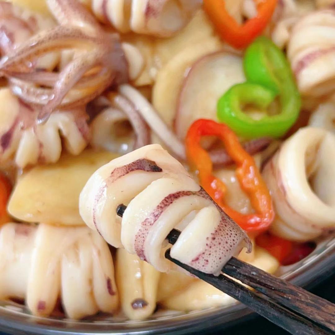 茭白水晶鱿鱼(瘦身减脂)的做法 步骤12