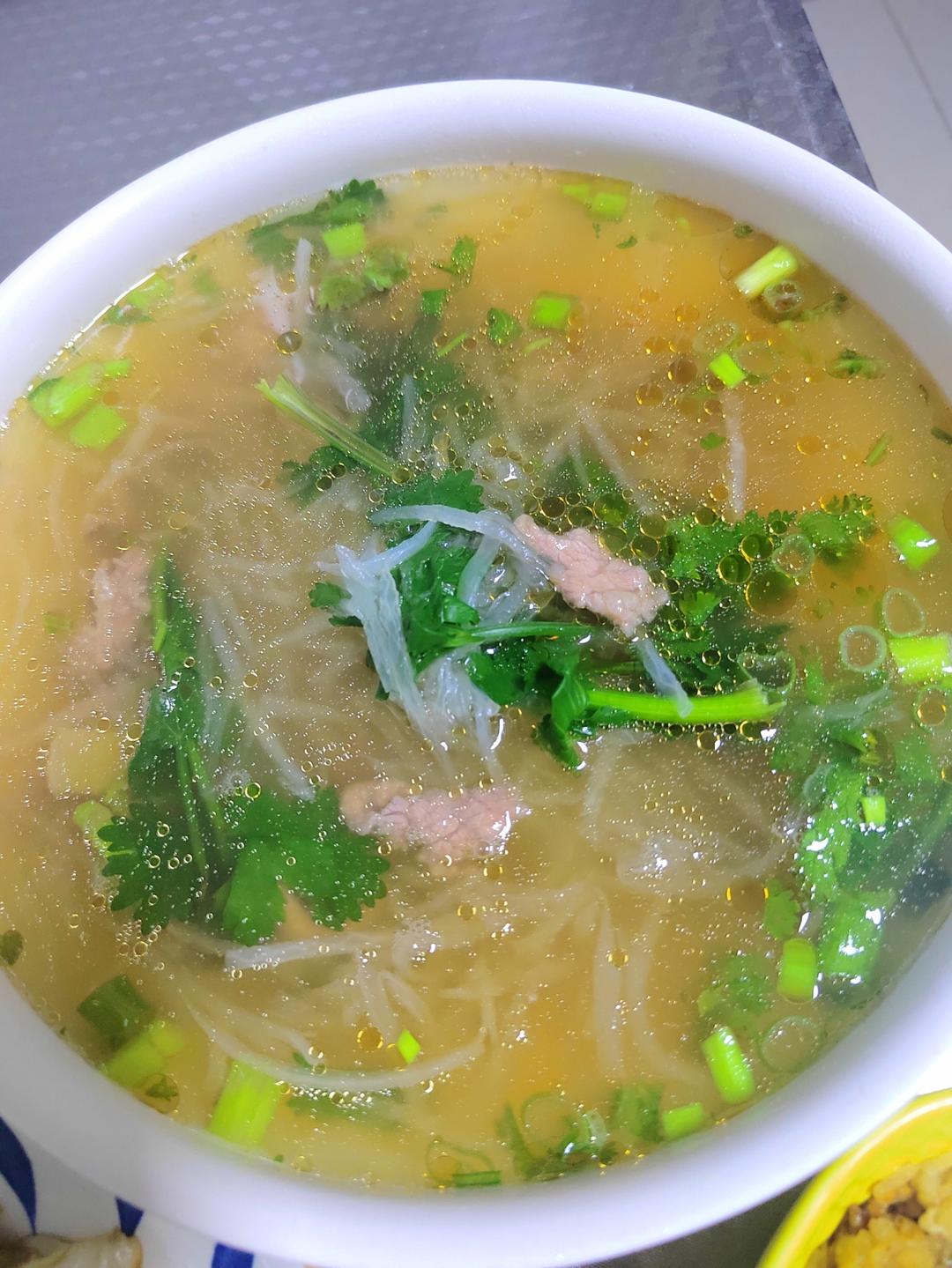 极速版减肥牛肉萝卜丝汤的做法 步骤11