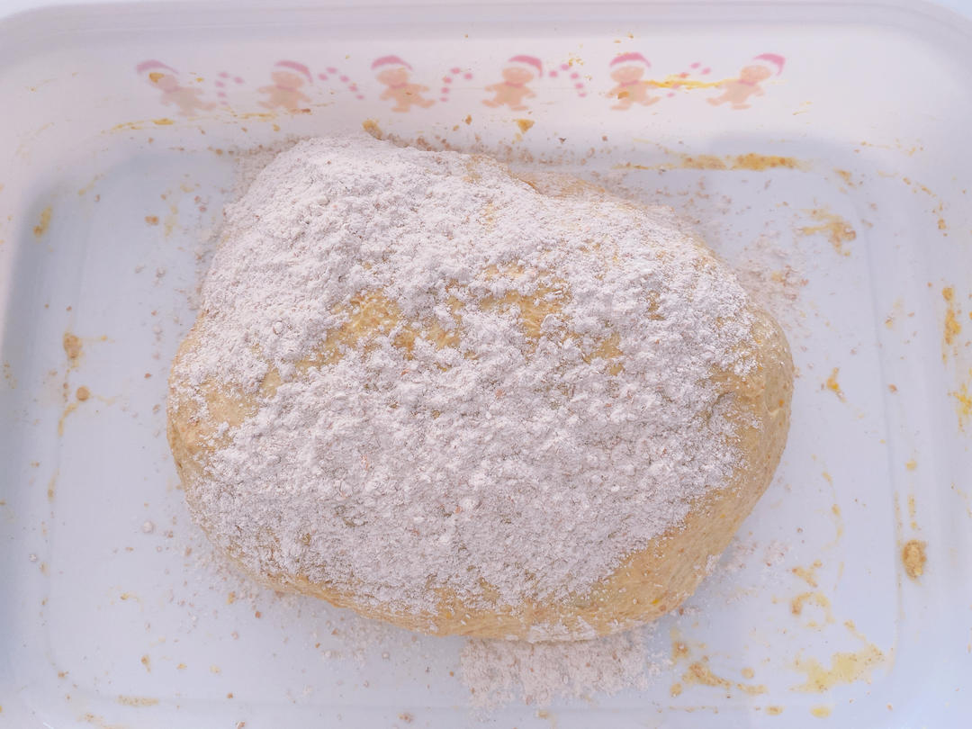 🎃whole wheat pumpkin ciabatta 手揉100%全麦南瓜恰巴塔 无糖低脂低卡面包🍞 减肥减脂主食的做法 步骤11