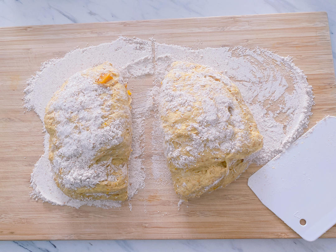 🎃whole wheat pumpkin ciabatta 手揉100%全麦南瓜恰巴塔 无糖低脂低卡面包🍞 减肥减脂主食的做法 步骤13