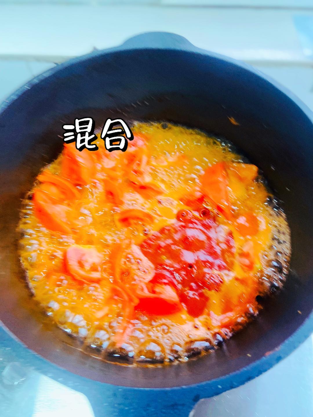 减肥轻食菜谱～西红柿鸡蛋莜面鱼鱼的做法 步骤6