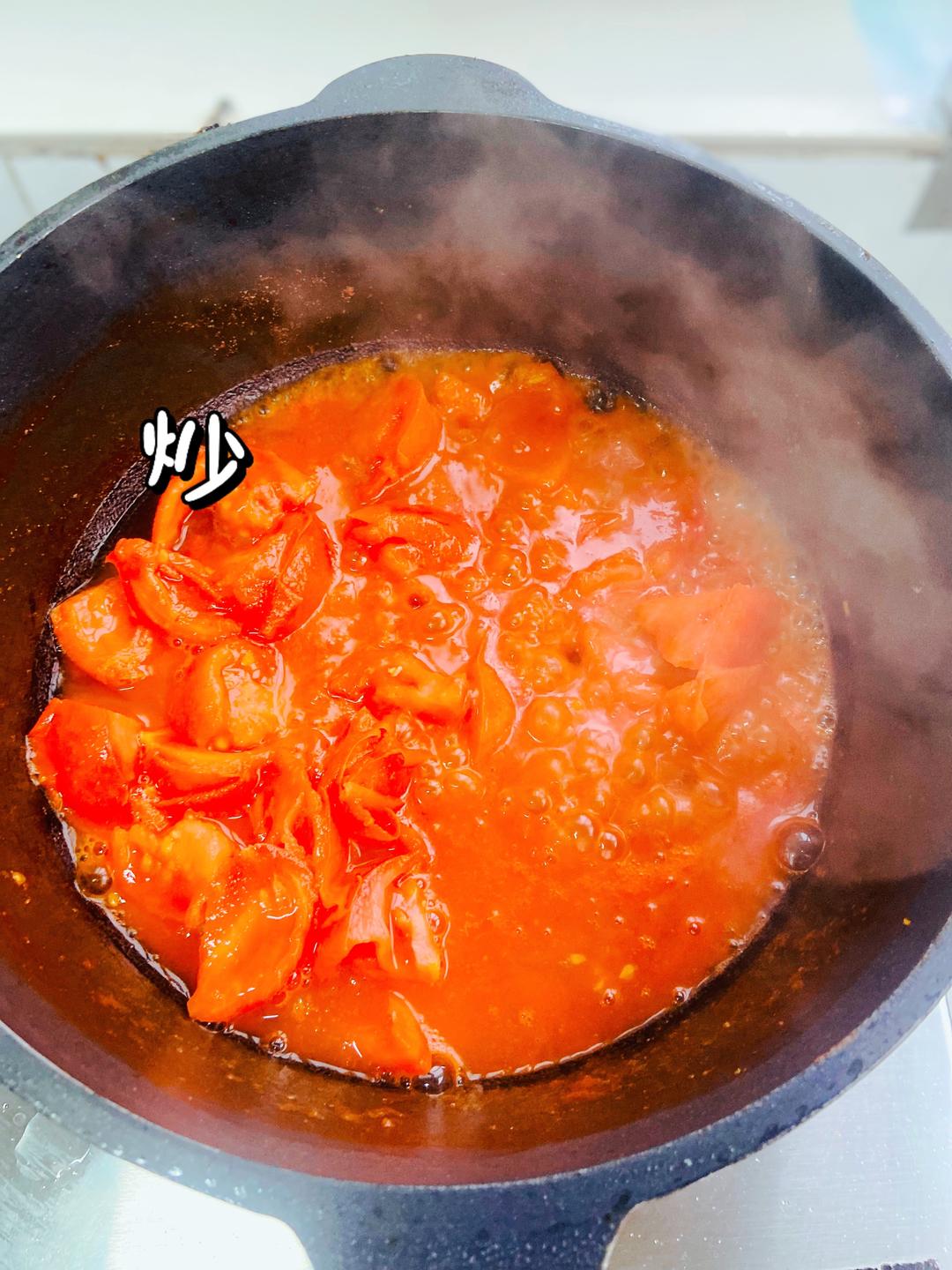 减肥轻食菜谱～西红柿鸡蛋莜面鱼鱼的做法 步骤7