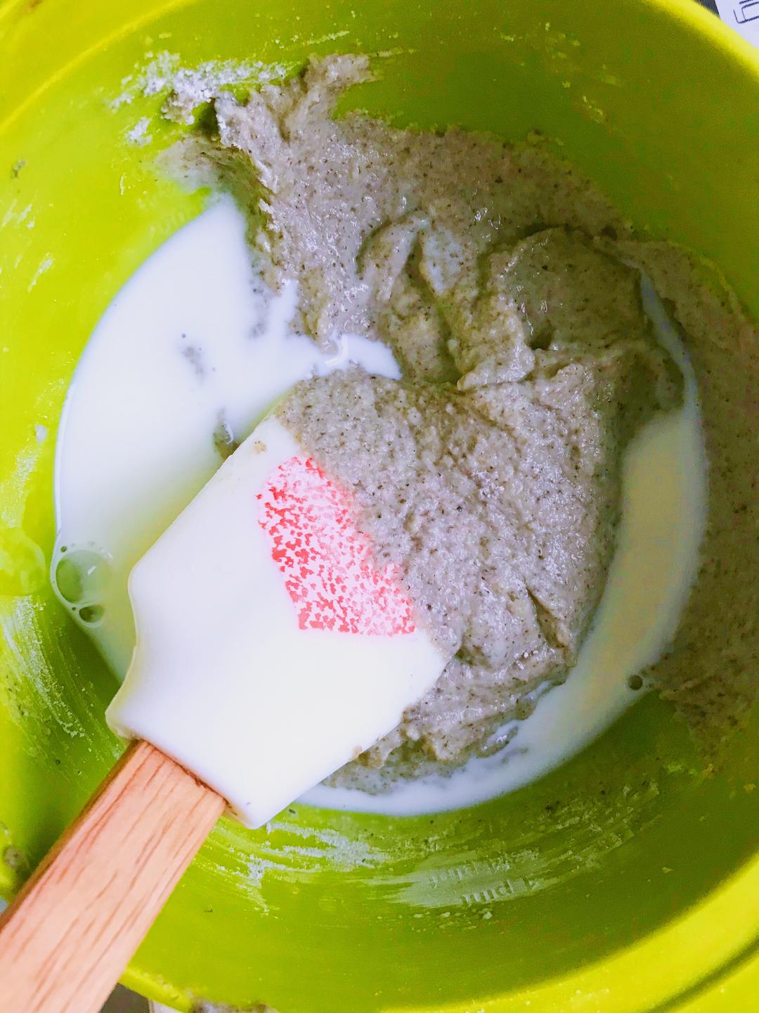 低卡瘦身｜豆渣松饼的做法 步骤3