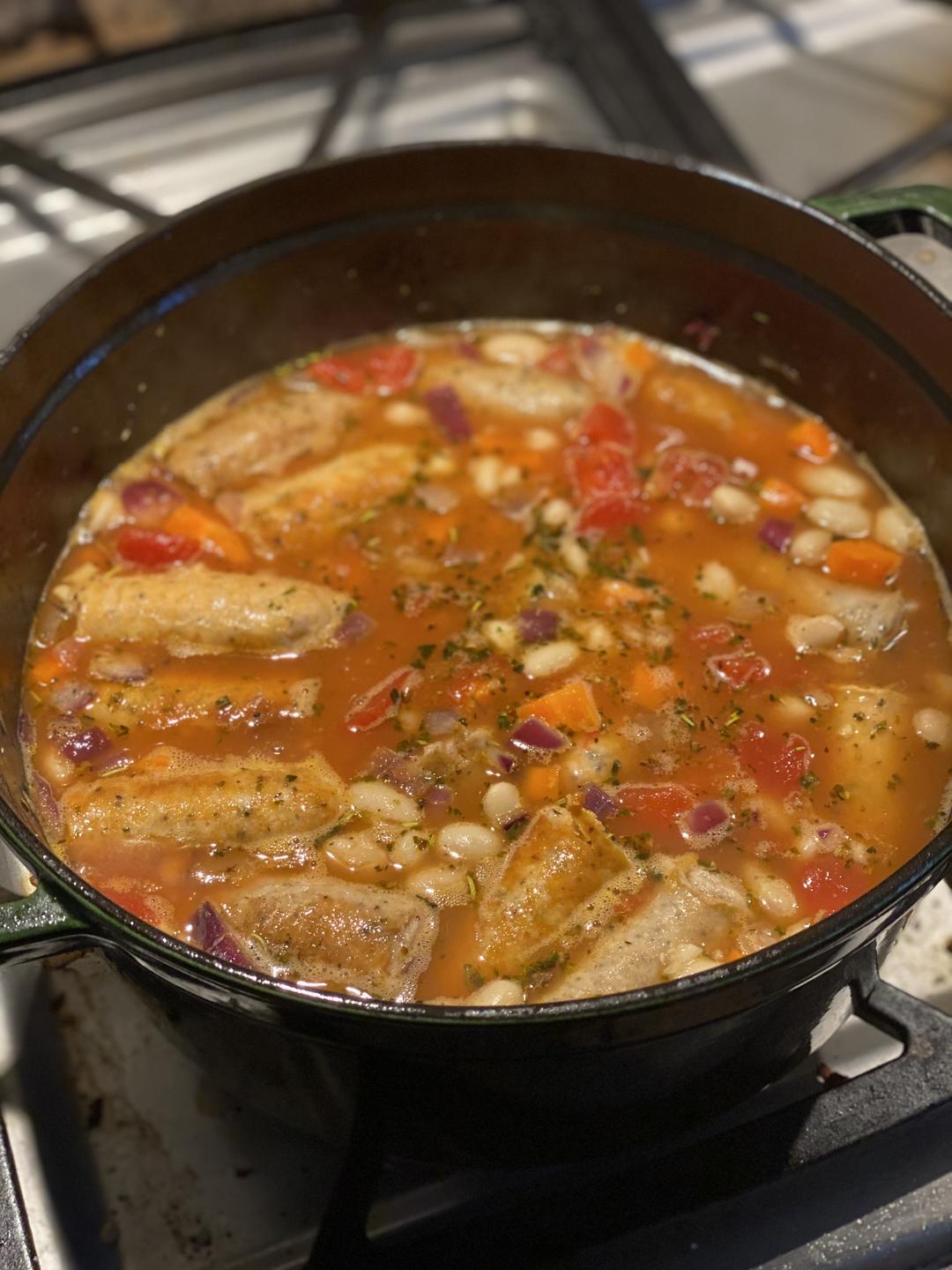 【减脂版】330卡最好吃的减肥餐，法国人的乱炖Sausage Cassoulet的做法 步骤10